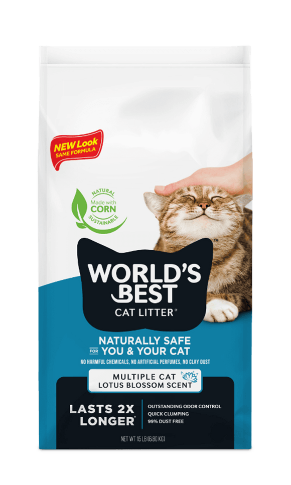 World's Best Multiple Cat Lotus Blossom Scent Cat Litter