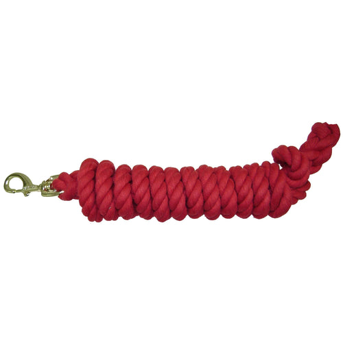 Red Lead Ropes Hamilton Cotton Rope Leads with Brass Bolt Snap Red - Ranson, WV ...
