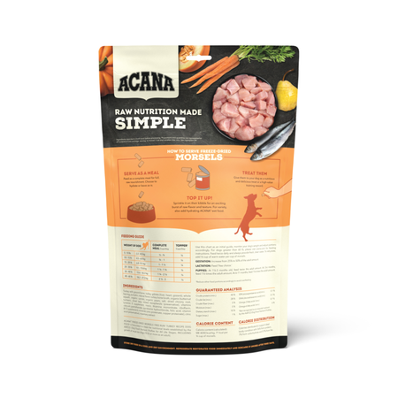 ACANA Grain Free High Protein Free-Run Turkey Recipe Freeze Dried Dog Food Meal & Topper