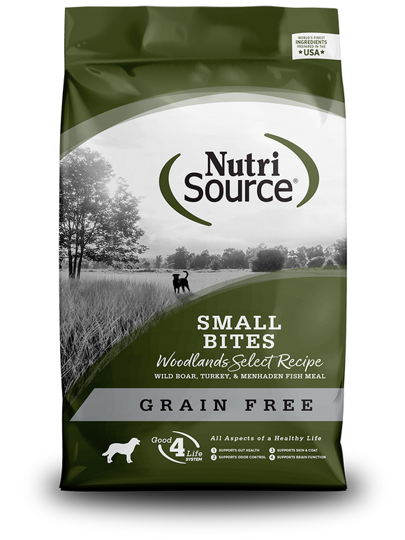 NutriSource® Grain Free Small Bites Woodlands Select Recipe Dog Food