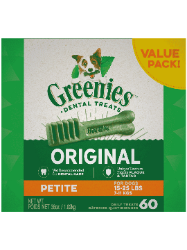 Greenies Petite Original Dental Dog Chews (54 oz 90 count)