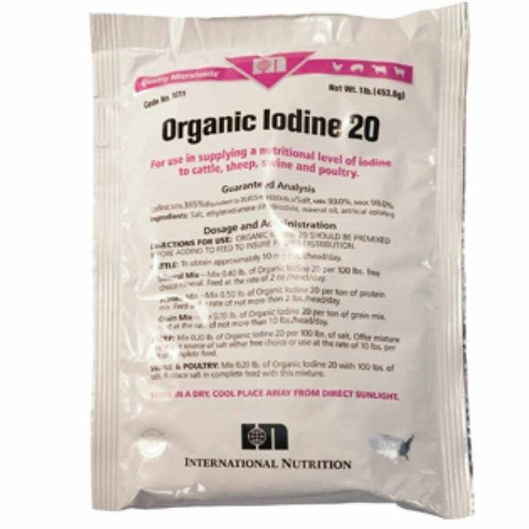 International Nutrition Organic Iodine 20 Grain (1 LB)