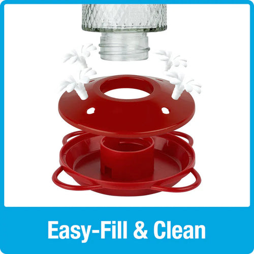 Nature's Way Bird Products Charming Cherry Gravity Hummingbird Feeder