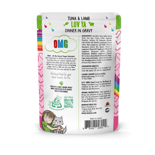 Weruva BFF Tuna & Lamb Luv Ya Recipe Pouches Wet Cat Food