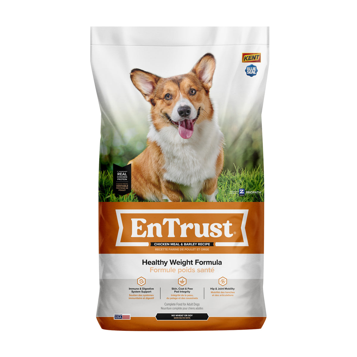 Kent Blue Seal EnTrust® Healthy Weight Chicken Meal & Barley Recipe Dog ...
