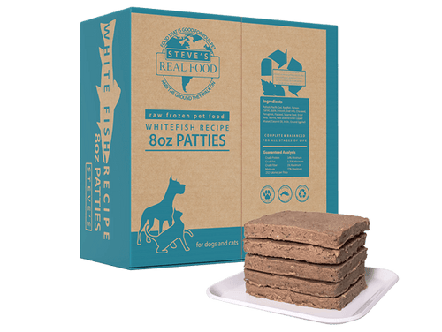 Steve's Real Food White Fish Recipe Frozen Raw Dog Food