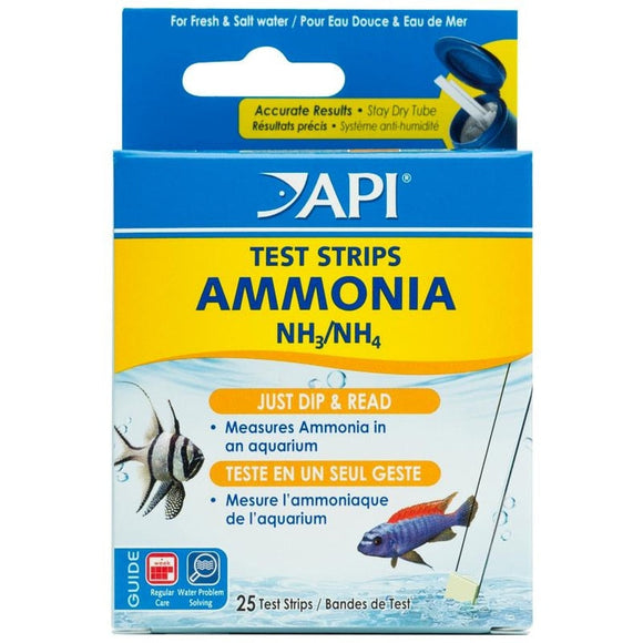 API AMMONIA AQUARIUM TEST STRIPS (25 COUNT)