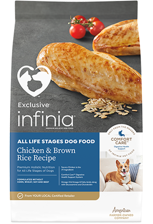 Exclusive® Infinia® All Life Stages Dog Food Chicken & Brown Rice Recipe