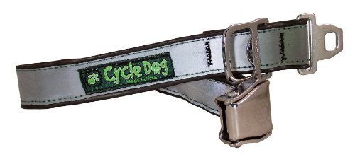 Cycle Dog Silver MAX Reflective Dog Collar (Large: 17-27″)