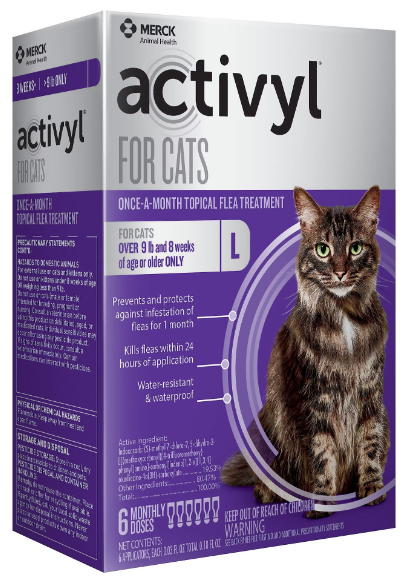 Merck ACTIVYL® for Cats (6 x 3 x 1.03 ML 3 Pack)