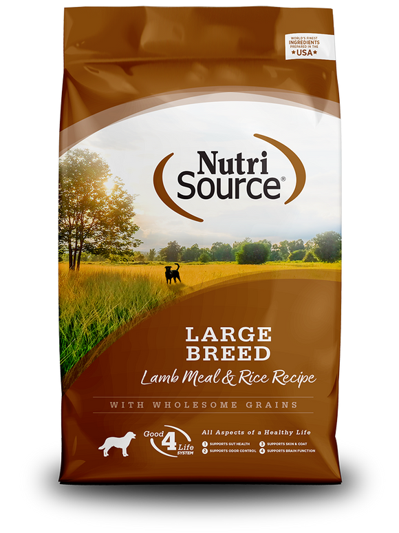 NutriSource® Large Breed Lamb Meal & Rice Recipe Dog Food (26 lb)