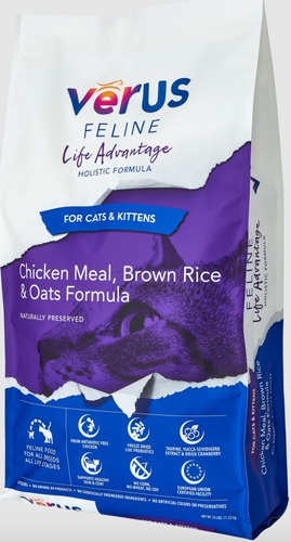 VēRUS Feline Life Advantage Chicken Meal, Brown Rice & Oats Formula