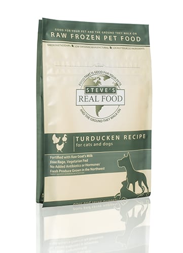 Steve's Real Food Frozen Raw Turducken Diet for Dogs and Cats (13.5 lb Patties)