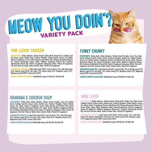 Weruva Classic Cat Food, Meow Ya Doin'! Variety Pack