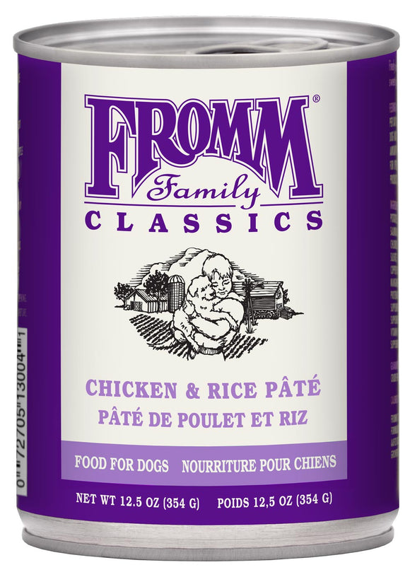 Fromm Classic Chicken & Rice Pâté Dog Food (12.5 oz, Single Can)