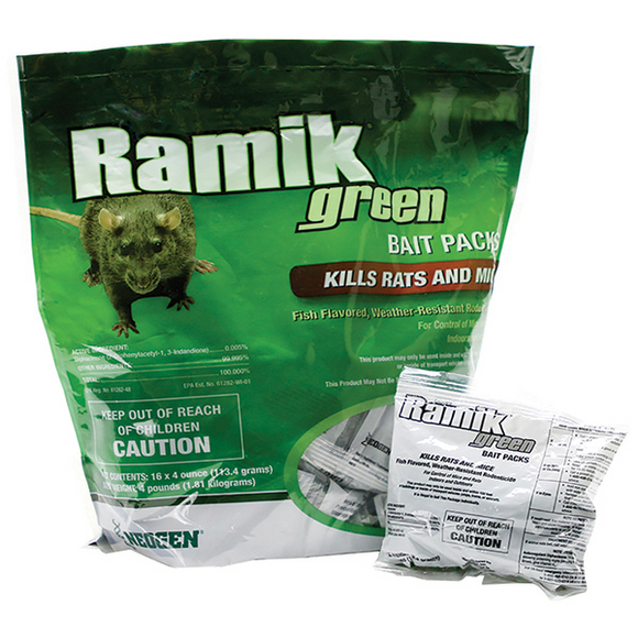 RAMIK GREEN MINI RAT & MOUSE BAIT PACKS (4 lbs)