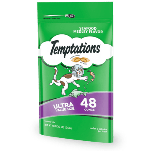 Temptations Seafood Medley Flavor Cat Treats (6.3-oz)