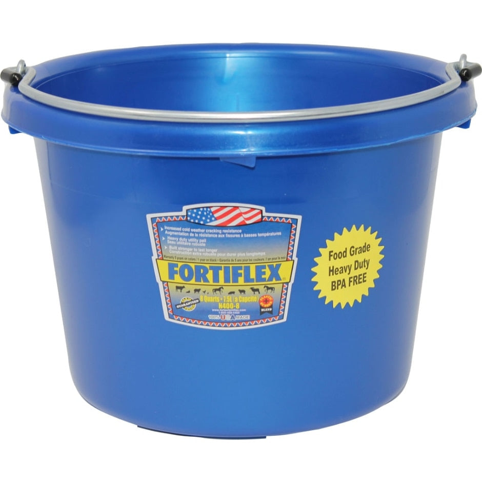 Fortex Flat Back Bucket - Blue - 8 Quart